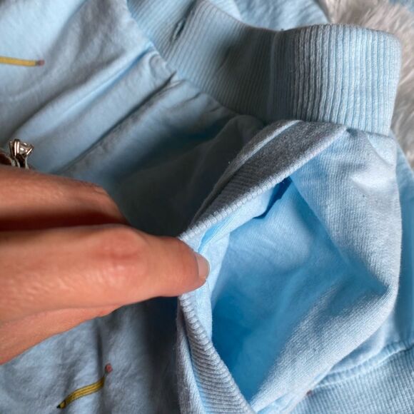 Callie Danielle Outfit Crew Neck Sweatshirt Shorts School Teacher Apple Pencils - Picture 10 of 14